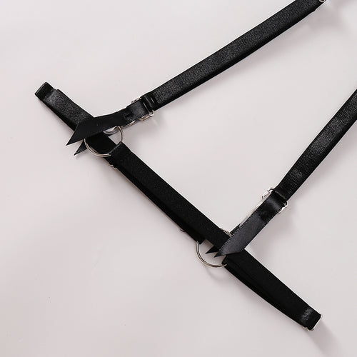 Embroidered Sheer Mesh Bodysuit with Open Back